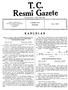 T.C. Resmî Gazete KANUNLAR PAZAR. Kuruluş tarihi: 7 Dkim 1336-1920. Sayı: 14212 11 HAZİRAN 1972