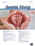 Anatolian Clinic The Journal of Medical Sciences. Mayıs 2016; Cilt 21, Sayı 2 May 2016; Volume 21, Issue 2