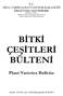 BİTKİ ÇEŞİTLERİ BÜLTENİ