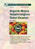 Organik Meyve Yetiştiriciliğinin Temel Esasları
