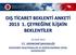 DIŞ TİCARET BEKLENTİ ANKETİ 2013 1. ÇEYREĞİNE İLİŞKİN BEKLENTİLER