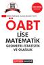 LİSE MATEMATİK GEOMETRİ-İSTATİSTİK VE OLASILIK