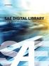 SAE INTERNATIONAL SAE DIGITAL LIBRARY USER GUIDE