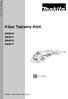 TÜRKÇE (Orijinal Talimatlar) Köşe Taşlama Aleti GA5010 GA5011 GA6010 GA6011 ÇİFT YALITIMLI. ÖNEMLİ: Kullanmadan Önce Okuyun.