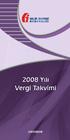 2008 Yılı Vergi Takvimi