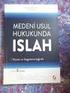 Kuram ve Uygulama Işığında MEDENİ USUL HUKUKUNDA ISLAH