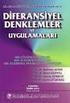 İÇİNDEKİLER KISIM 1: BİRİNCİ MERTEBE ADİ DİFERENSİYEL DENKLEMLER