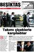 Beşiktaş Futbol. Takımı çiçeklerle karşıladılar