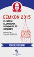 ELEKTRİK ELEKTRONİK MÜHENDİSLİĞİ KONGRESİ Kasım 2015 Harbiye Askeri Müze Kültür Sitesi KONGRE PROGRAMI. TMMOB Elektrik Mühendisleri Odası