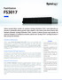 FlashStation FS3017. İnanılmaz Performans. Özetler. Düşük Maliyetli Birleşik Depolama. Kapsamlı Veri Koruma