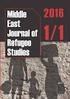 MIDDLE EAST JOURNAL OF REFUGEE STUDIES