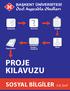 Araştır. Soru Sor. Gözlemle. Dene. Ver ler Anal z Et. Raporlaştır PROJE KILAVUZU. SOSYAL BİLGİLER 5-8. Sınıf