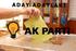 AK PARTİ 2015 İL İL MİLLETVEKİLİ ADAY LİSTESİ