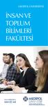 MEDİPOL ÜNİVERSİTESİ İNSAN VE TOPLUM BİLİMLERİ FAKÜLTESİ