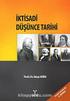 BİRİNCİ BÖLÜM: BİR BİLİM OLARAK İKTİSADİ DÜŞÜNCE TARİHİ (İDT) Ekonomik hayatın ve iktisadın gelişimi ve cevaplanması gereken sorular: