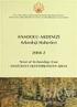 ANMED. ANADOLU AKDENİZİ Arkeoloji Haberleri News of Archaeology from ANATOLIA S MEDITERRANEAN AREAS. (Ayrıbasım/Offprint)