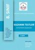 8. SINIF KAZANIM TESTLERİ 5.SAYI. Ar-Ge Birimi Çalışmasıdır ŞANLIURFA İL MİLLİ EĞİTİM MÜDÜRLÜĞÜ DİZGİ & TASARIM İBRAHİM CANBEK MEHMET BOZKURT