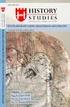 History Studies International Journal of History