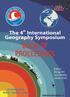 4 th International Geography Symposium - GEOMED 2016 Editors: Recep EFE, İsa CÜREBAL, László LÉVAI. GEOMED th International Geography Symposium