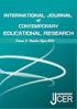 International Journal of Contemporary Educational Studies (IntJCES) June 2016 : Volume 2, Issue 1 e-issn : ISSN : Doi :