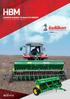 HBM GENEL ÖZELLİKLER GENERAL FEATURES KOMBİNE HUBUBAT VE BAKLİYAT MİBZERİ MECHANICAL SEEDER FOR CEREALS GENEL ÖZELLİKLER GENERAL FEATURES