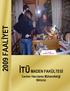 2009 FAALİYET. Dr. Vecihi Gürkan ın Anısına. İTÜ MADEN FAKÜLTESİ Cevher Hazırlama Mühendisliği Bölümü