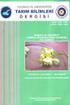 1. Giriş. Tarım Bilimleri Dergisi Journal of Agricultural Sciences 17 (2011)