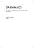 GA-890XA-UD3. Kullanıcı Kılavuzu. AMD Phenom II X4 işlemci/amd Phenom II X3 işlemci için AM3 soket anakartı. Rev. 2001