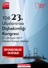 23. TDB. Uluslararası Dişhekimliği Kongresi Ekim 2017 SPONSORLUK DOSYASI.