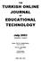 TURKISH ONLINE JOURNAL OF EDUCATIONAL TECHNOLOGY