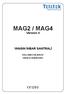 MAG2 / MAG4. Version 4 YANGIN İHBAR SANTRALİ. KULLANICI KILAVUZU /metal ve plastik kutu/