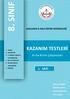 8. SINIF KAZANIM TESTLERİ 1. SAYI. Ar-Ge Birimi Çalışmasıdır ŞANLIURFA İL MİLLİ EĞİTİM MÜDÜRLÜĞÜ DİZGİ & TASARIM İBRAHİM CANBEK MEHMET BOZKURT