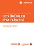 LED ÜRÜNLER FİYAT LİSTESİ