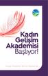 Kadın Gelişim Akademisi Başlıyor!