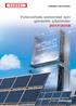 Fotovoltaik sistemler için güvenilir çözümler 2017/2018