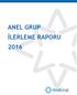 ANEL GRUP İLERLEME RAPORU 2016