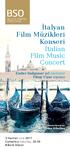 İtalyan Film Müzikleri Konseri Italian Film Music Concert