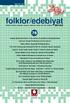 folklor/edebiyat folklore/literature