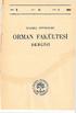 SERÎ B CİLT 34 SAYI İSTANBUL ÜNİVERSİTESİ ORMAN FAKÜLTESİ DERGİSİ