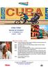 CUBA TURU. Havana & Varadero HAZİRAN GECE 7 GÜN BİRİNCİ GÜN / İSTANBUL HAVANA