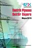 Elektrik Piyasası Sektör Raporu Mayıs/2016
