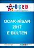 OCAK-NİSAN 2017 E BÜLTEN