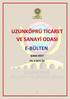 UZUNKÖPRÜ TİCARET VE SANAYİ ODASI E-BÜLTEN. Şubat 2017 YIL 2 SAYI 24