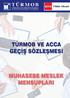 TÜRMOB ve ACCA GEÇİŞ SÖZLEŞMESİ