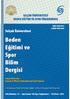 Selçuk UNIVERSITY Journal of Physical Education and Sport Science. SAHİBİ / OWNER Beden Eğitimi ve Spor Yüksekokulu adına Prof. Dr.