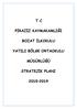 T.C PİRAZİZ KAYMAKAMLIĞI BOZAT İLKOKULU YATILI BÖLGE ORTAOKULU MÜDÜRLÜĞÜ STRATEJİK PLANI