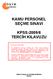 KAMU PERSONEL SEÇME SINAVI KPSS-2009/6 TERCİH KILAVUZU