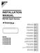 INSTALLATION MANUAL. R410A Split Series. Models FTXS20G2V1B FTXS25G2V1B FTXS35G2V1B FTXS42G2V1B FTXS50G2V1B. Installation manual R410A Split series