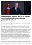 Cumhurbaşkanı Erdoğan, Belçika ya ziyareti öncesinde Esenboğa Havalimanı nda açıklamalarda bulundu