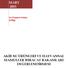 MART Su Ürünleri Sektör Şefliği AKİB SU ÜRÜNLERİ VE HAYVANSAL MAMULLER İHRACAT RAKAMLARI DEĞERLENDİRMESİ